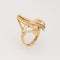 Bague Bague initiale lettre M vintage en or jaune 14 carats, taille 5, bijoux fins 58 Facettes G14011