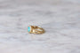 Bague 55 Bague ancienne pâte de verre turquoise et diamants 58 Facettes