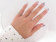 Bague 49 bague alliance pavage complet 20 diamants en platine 58 Facettes 261951
