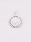 Pendentif Médaille amour Augis entourage coeurs diamants Plus qu'hier moins que demain or blanc rubis 58 Facettes J555