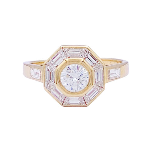 Bague 48 Bague Mellerio or jaune, diamants. 58 Facettes 33761