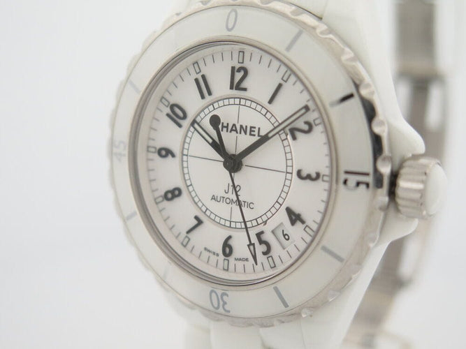 Montre montre CHANEL j12 38 mm ceramique blanche automatique 58 Facettes 261872