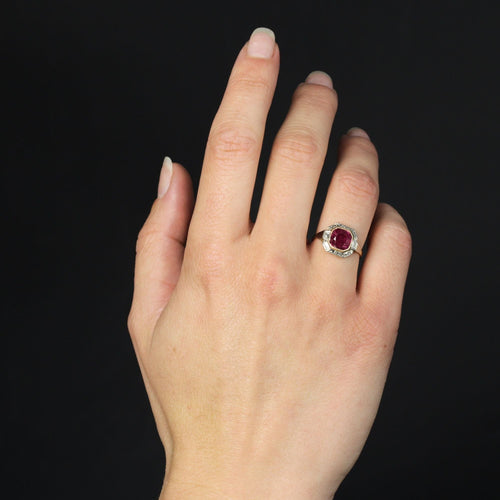 Bague 51 Bague ancienne art déco rubis 58 Facettes 23-261