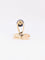Bague 57 Bague moderniste or jaune sodalite 58 Facettes 1087.16