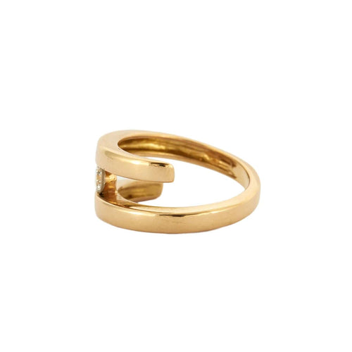 Bague 51 BAGUE "UNA" OR & DIAMANT 58 Facettes BO/230062