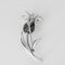 Broche Broche or blanc à décor de Chardon 58 Facettes MAN1346