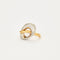 Bague 51 Bague en or jaune et or blanc 58 Facettes 2560