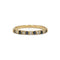 Bague 53 Demi-Alliance - Or, Diamants & Saphirs 58 Facettes 250135R