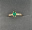 Bague Bague en or avec émeraude taille marquise et diamants 58 Facettes 50006
