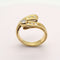 Bague 56 Bague or jaune 18 carats sertie de diamants de 0.54 carat 58 Facettes