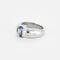Bague 53 Bague en or gris, saphir et diamants 58 Facettes GU190