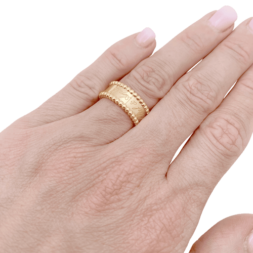 Bague 50 Bague Van Cleef & Arpels, "Perlée signature", or jaune. 58 Facettes 34580