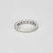 Bague 59 Demi-alliance or blanc et diamants 58 Facettes 240823