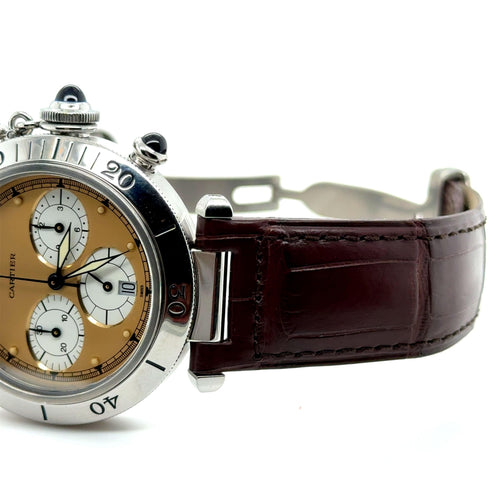 Montre Cartier - Montre Homme Modèle Pasha 58 Facettes 1.0000390/1