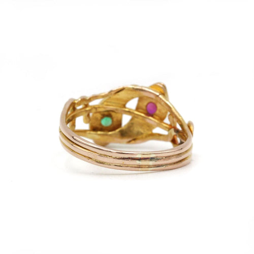 Bague 50 Bague Serpent - Or, Diamants, Rubis & Emeraude 58 Facettes 250066R