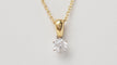Collier 44cm Collier solitaire en or jaune et diamant 58 Facettes 31767