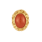 Bague en or jaune et corail