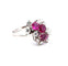 Bague 61 Bague en or blanc 18 carats sertie de rubis et de diamants, référence C 261 25 (2005) 58 Facettes
