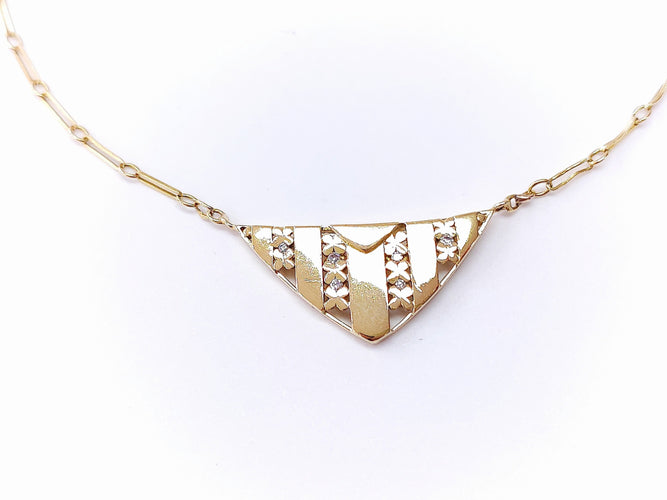 Collier Collier Art Déco en or jaune 58 Facettes Coll.ArtDec.1426