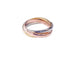 Bague 62 Cartier - Bague alliance 3 ors en or jaune, blanc et rose 18k 58 Facettes 3ors.cartier1893