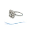 Bague Bague Vintage carrée - Diamants 0,44 carat - Or gris 18 K et platine 58 Facettes AA 1697