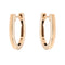 Boucles d'oreilles Ginette NY Boucles d'oreilles Créoles Hoop Or rose 58 Facettes 2678577CN