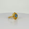 Bague Bague en or jaune avec topaze bleue de 1,5 carat 58 Facettes 2509004