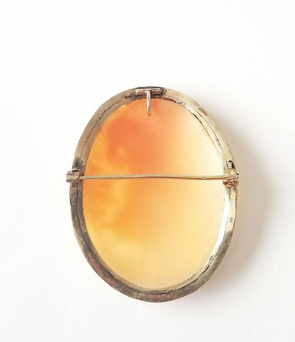 Pendentif Broche / pendentif ancienne camée or jaune et blanc 58 Facettes