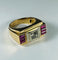 Bague 51 Bague Tank en or jaune 58 Facettes 51