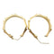Boucles d'oreilles Boucles d'oreilles créoles bambous en or 58 Facettes