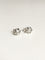 Boucles d'oreilles Puces d’oreilles serties de diamants taille rose en or blanc 18k 58 Facettes