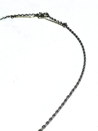 Collier Chaîne maille forçat en or blanc 18 carats 58 Facettes