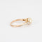 Bague 53.5 Bague ancienne en or avec une perle fine et diamants 58 Facettes P10L3