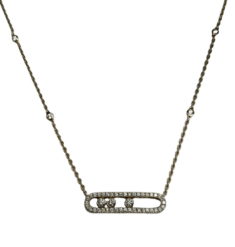 Collier MESSIKA - Collier Move or rose diamants 58 Facettes