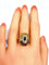 Bague Bague en or jaune 18 carats ,saphir cabochon et diamants 58 Facettes AB232