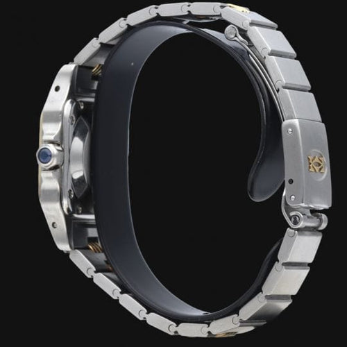 Montre Cartier Montre Santos Dame Or Jaune 18K Et Acier 58 Facettes MT41482