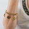 Bracelet Gourmette or jaune 58 Facettes LP468/2