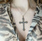 Pendentif Croce pendente con diamanti 58 Facettes