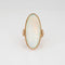 Bague 53 Bague à bascule en opale de grande taille en or jaune vintage 58 Facettes G13588