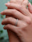Bague 51 Alliance or blanc diamants 1.6 ct 58 Facettes J51