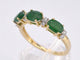 Bague Bague en or avec diamants et émeraude 58 Facettes 2127