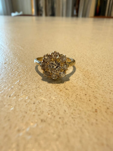 Antique diamond ring Reserved 58 Facettes