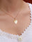 Pendentif Médaille amour Augis coeur Plus qu'hier moins que demain or jaune rubis 58 Facettes J476