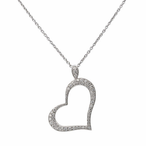 Collier Piaget Collier Coeur Or blanc Diamant 58 Facettes 3031318RV