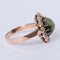 Bague 55 Bague ancienne chrysobéryl oeil de chat et diamants 58 Facettes 19-378-50