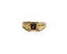 Bague 53 Bague or jaune saphirs et diamants 58 Facettes