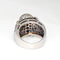 Bague Bague pieuvre en or blanc 18 carats, diamants et saphirs, taille 7,5, bijou ancien de l'océan 58 Facettes G13744