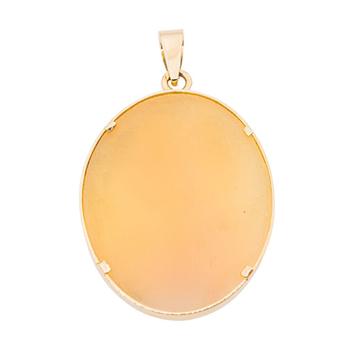 Pendentif Pendentif Camée Or jaune Coquille 58 Facettes 2912921CN