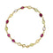 Bracelet Bracelet en or jaune orné de pierres colorées 58 Facettes 35889