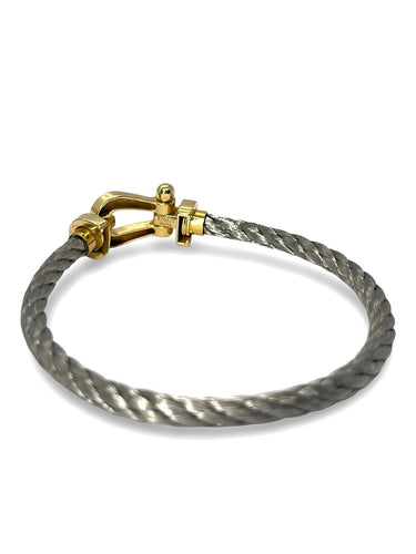 Bracelet Bracelet Fred Force 10 or jaune Grand Modèle 58 Facettes